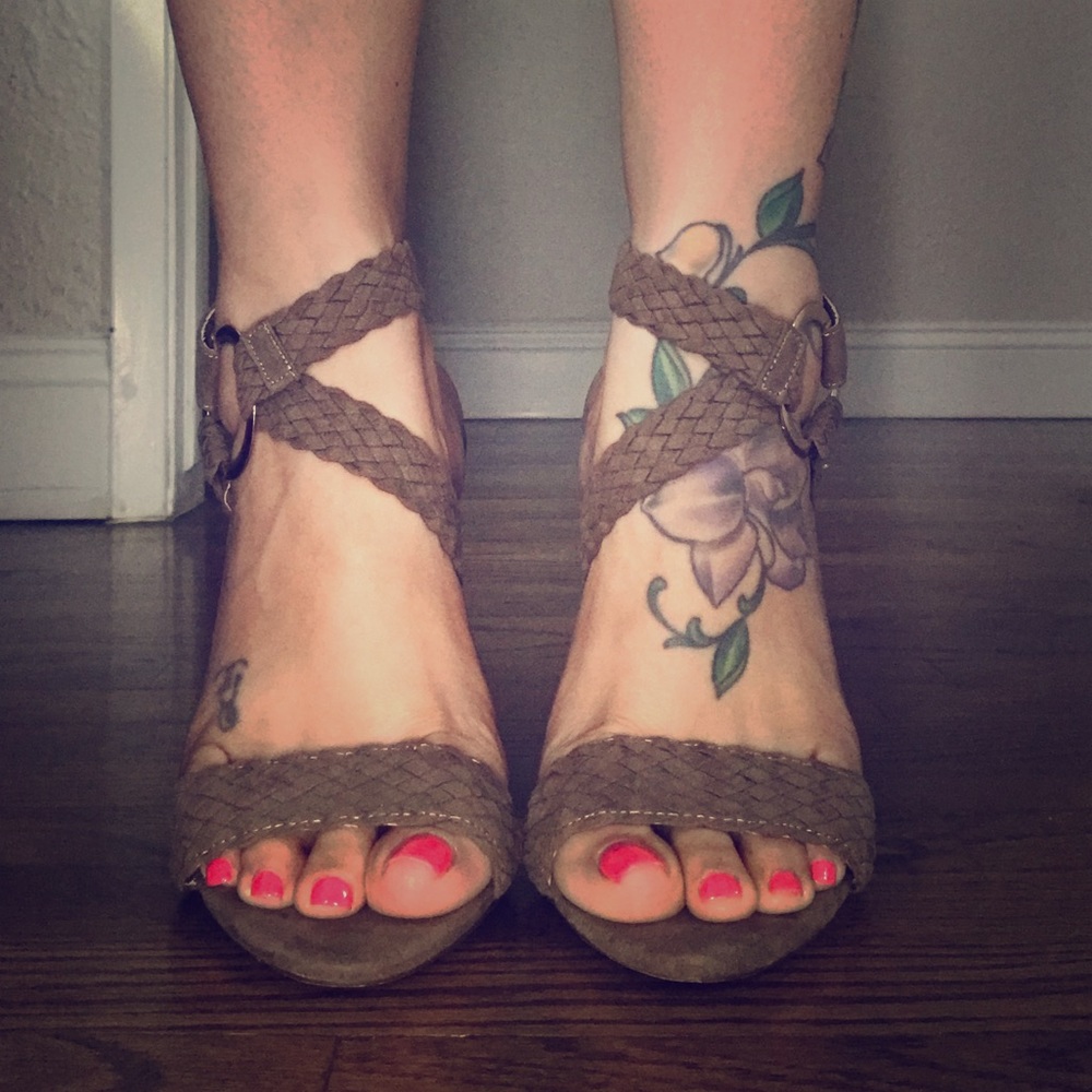 Suede heels